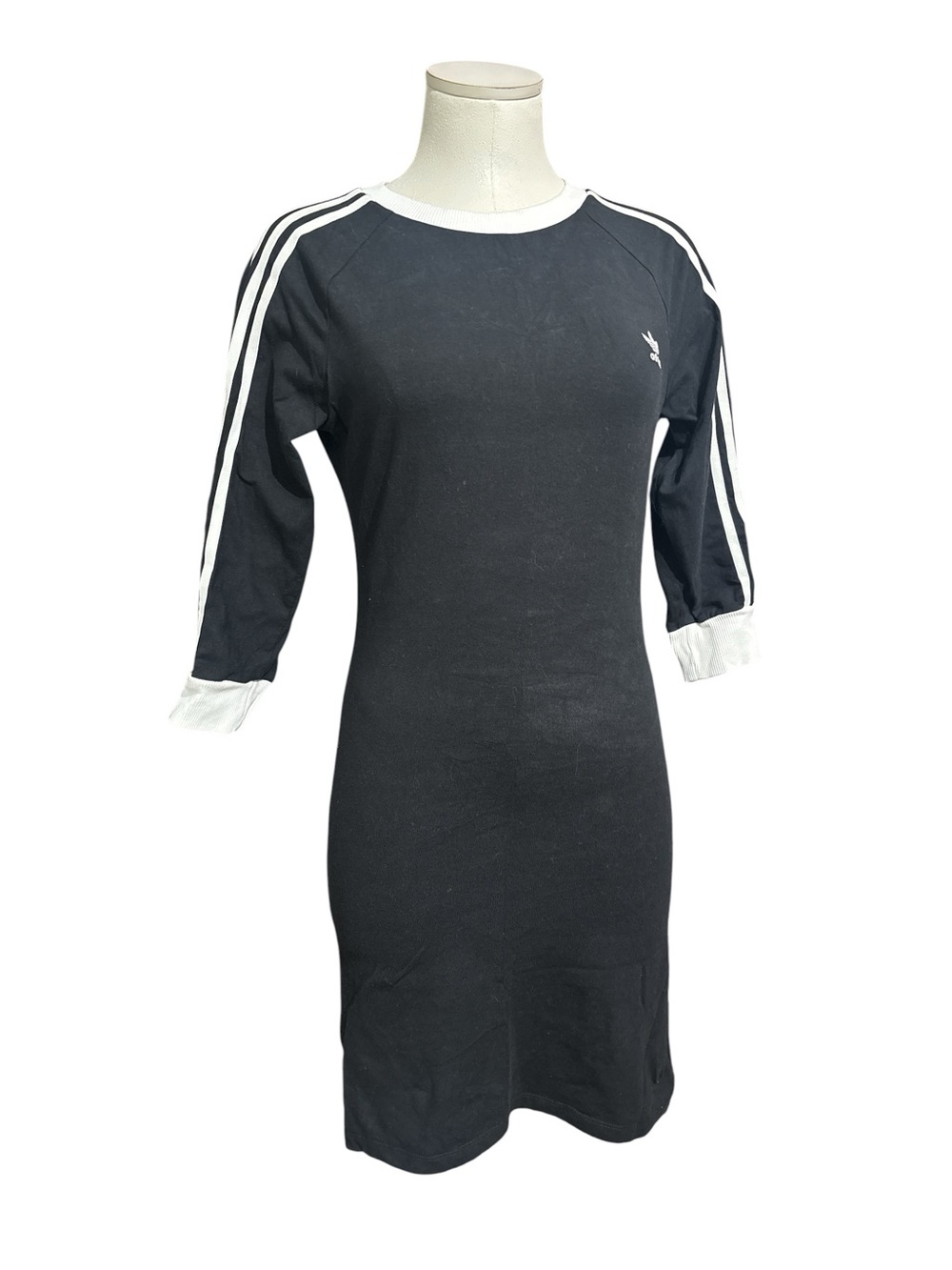 Adidas Originals 3-stripes dress in black size medium